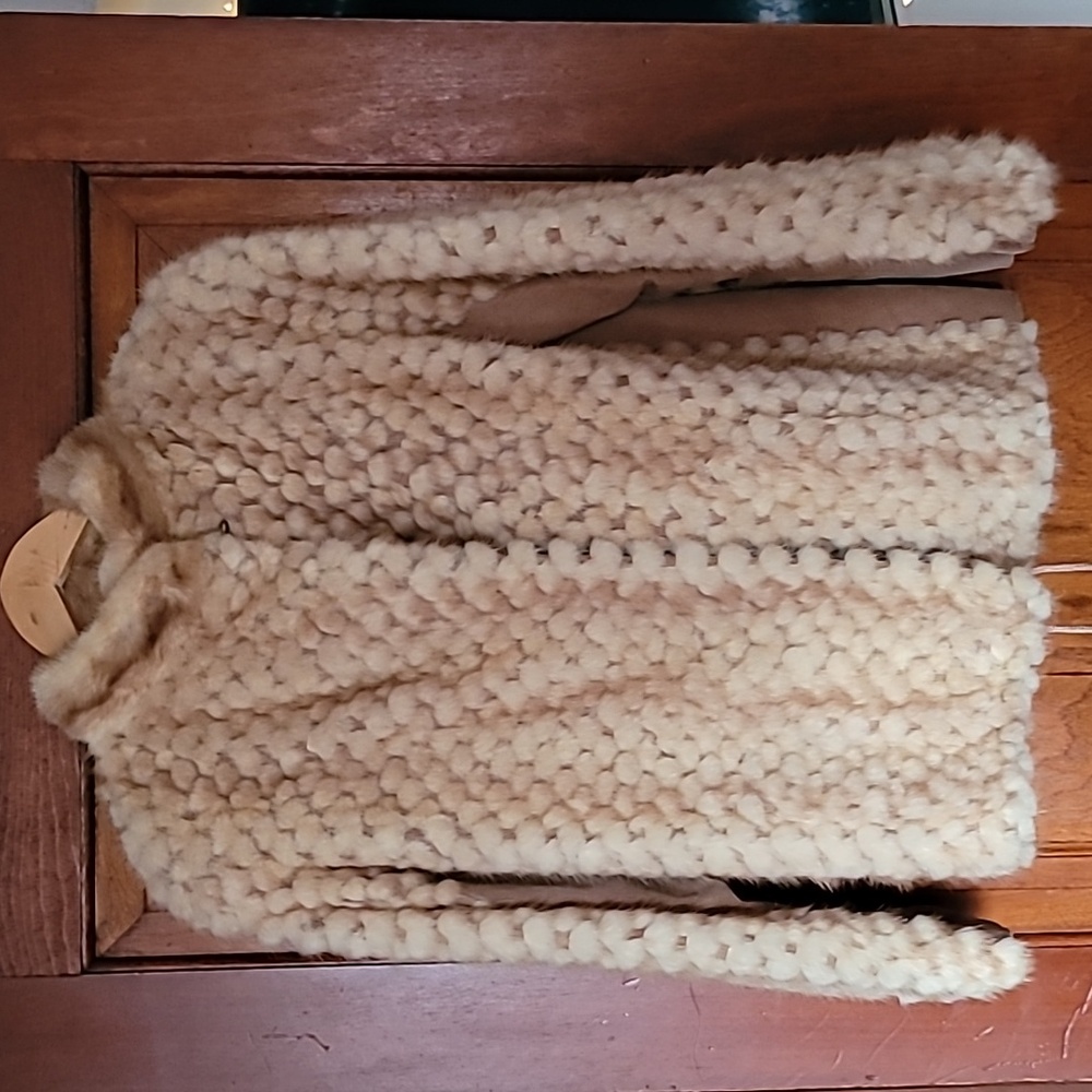 Vintage Custom Fur Bomber-Style Jacket